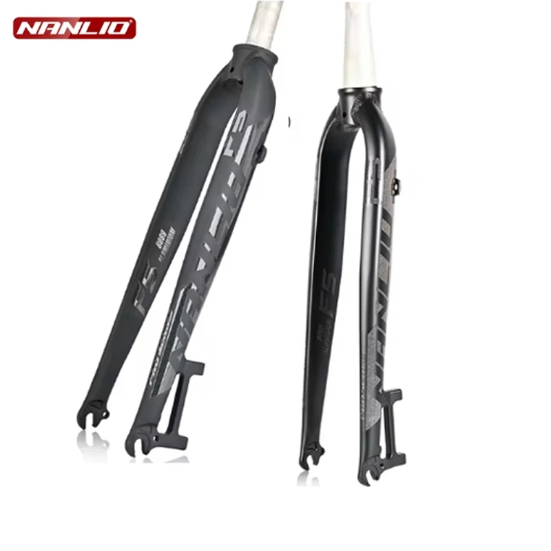 Nanlio Mountain Bike Stiff Forks 26 27.5 29” Universal Aluminum 700C A-Pillar Direct Mount Disc Brake Road Bike Ultralight Forks