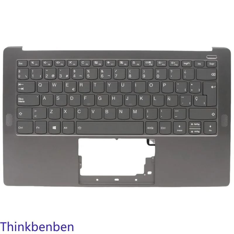 ES Spanish Iron Gray Keyboard Upper Case Palmrest Shell Cover For Lenovo Yoga S940 14 14IWL 14IIL 5CB0W43495