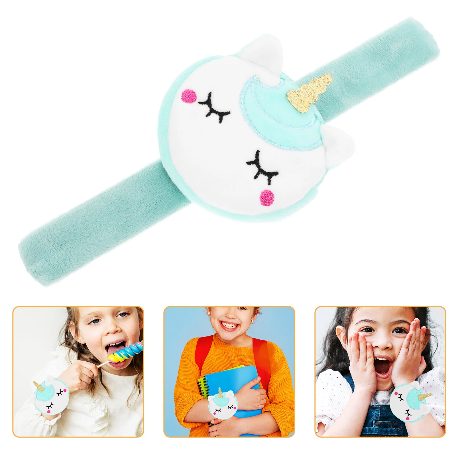 

2 Pcs Boy Unicorn Bracelet Man Band Polyester Party Bag Fillers for Kids Unisex