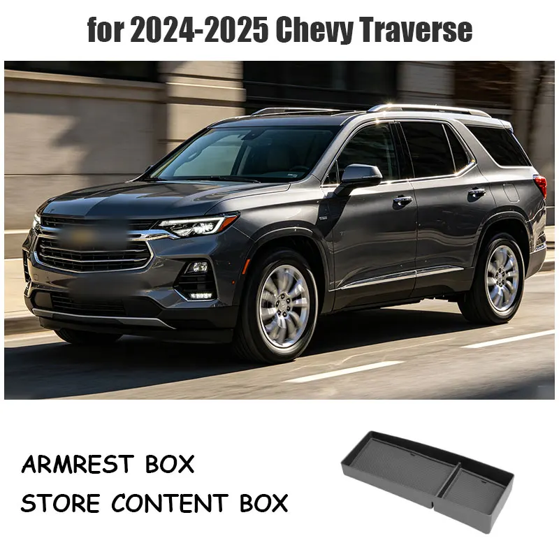 for 2024-2025 Chevy Traverse Navigator screen box car storage box interior storage box Armrest box storage