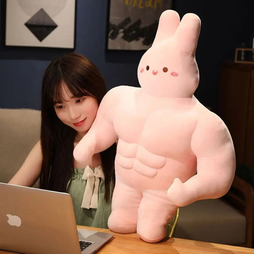 Sofa Cushion Strong Muscle Rabbit Plush Doll Creative Hug Toy Soft Embrace Cushion Soft Cartoon Dog Stuffed Toys Children Gifts