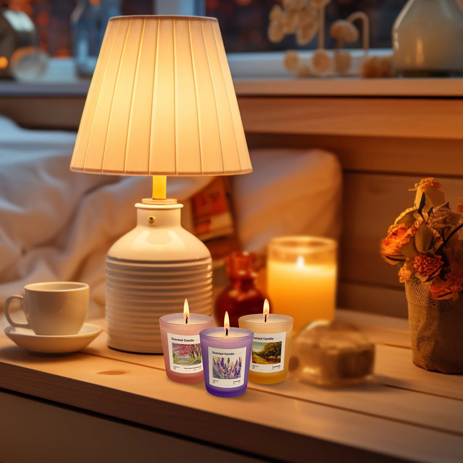 مجموعة هدايا من الشموع المعطرة - مراجعة Scented Candle Set وسعره