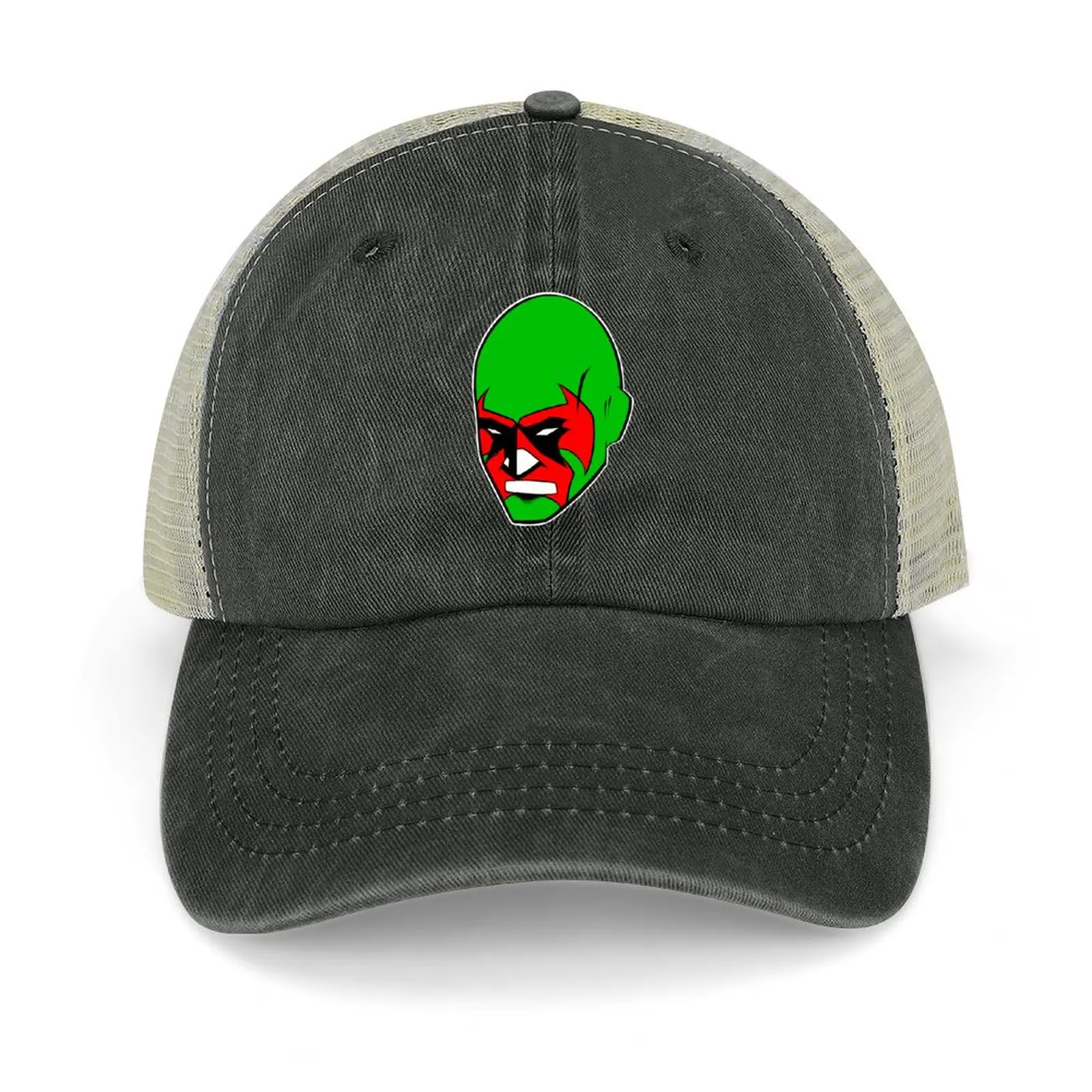 

X-LUCHA (Green and Red) Baseball Cap custom caps Visor Unique hats beach hat Women Beach Fashion Men's