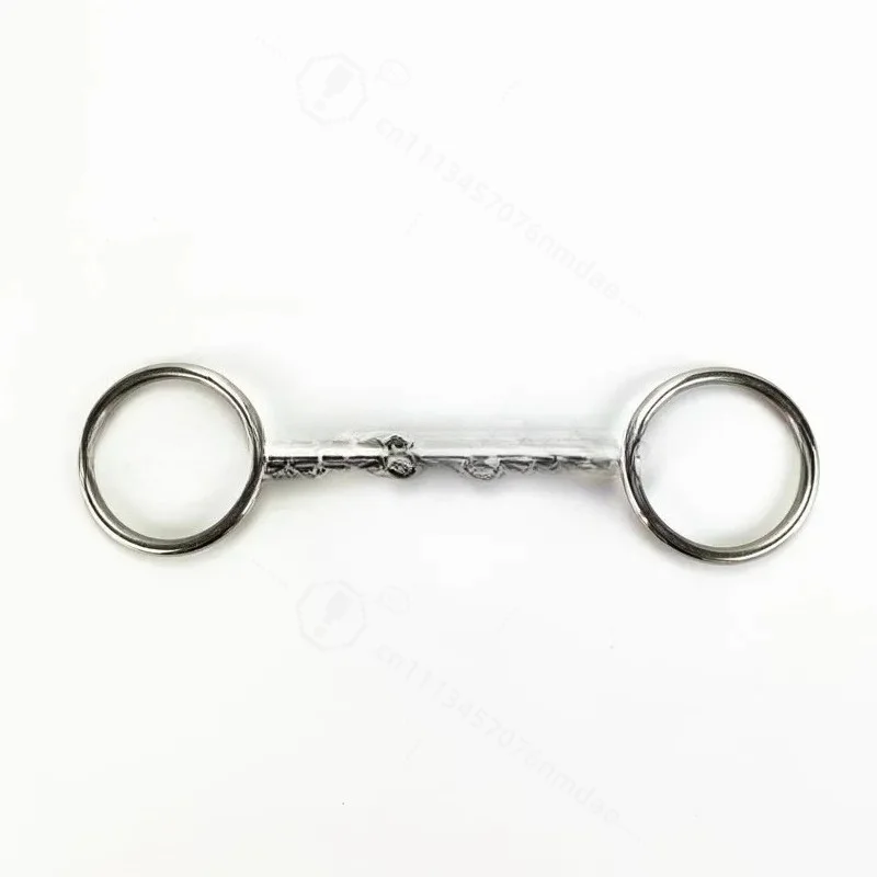 Three Section Hydraulic Stainless Steel Horse Bit  Equestrian Mouthpiece Head Harness Accessories for Horse Riding