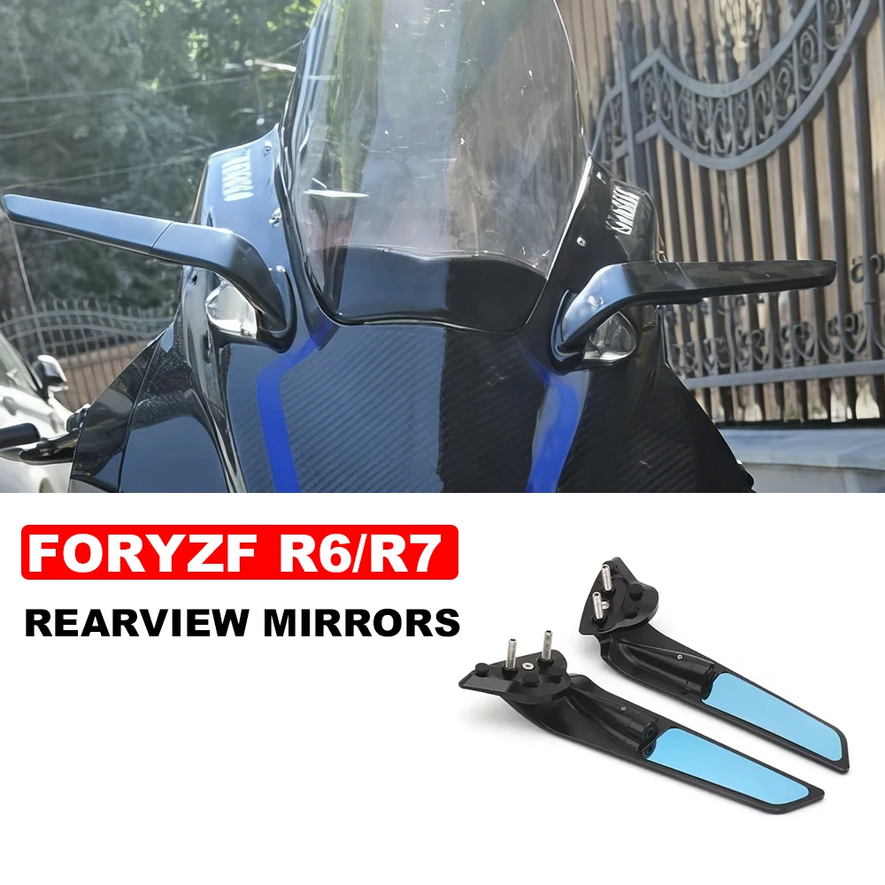 

For Yamaha YZF R6 YZF R7 Motorcycle Rearview Sports Mirror Mirrors Side Mirrors YZF R7 World GP 60th Anniversary Stealth Mirrors