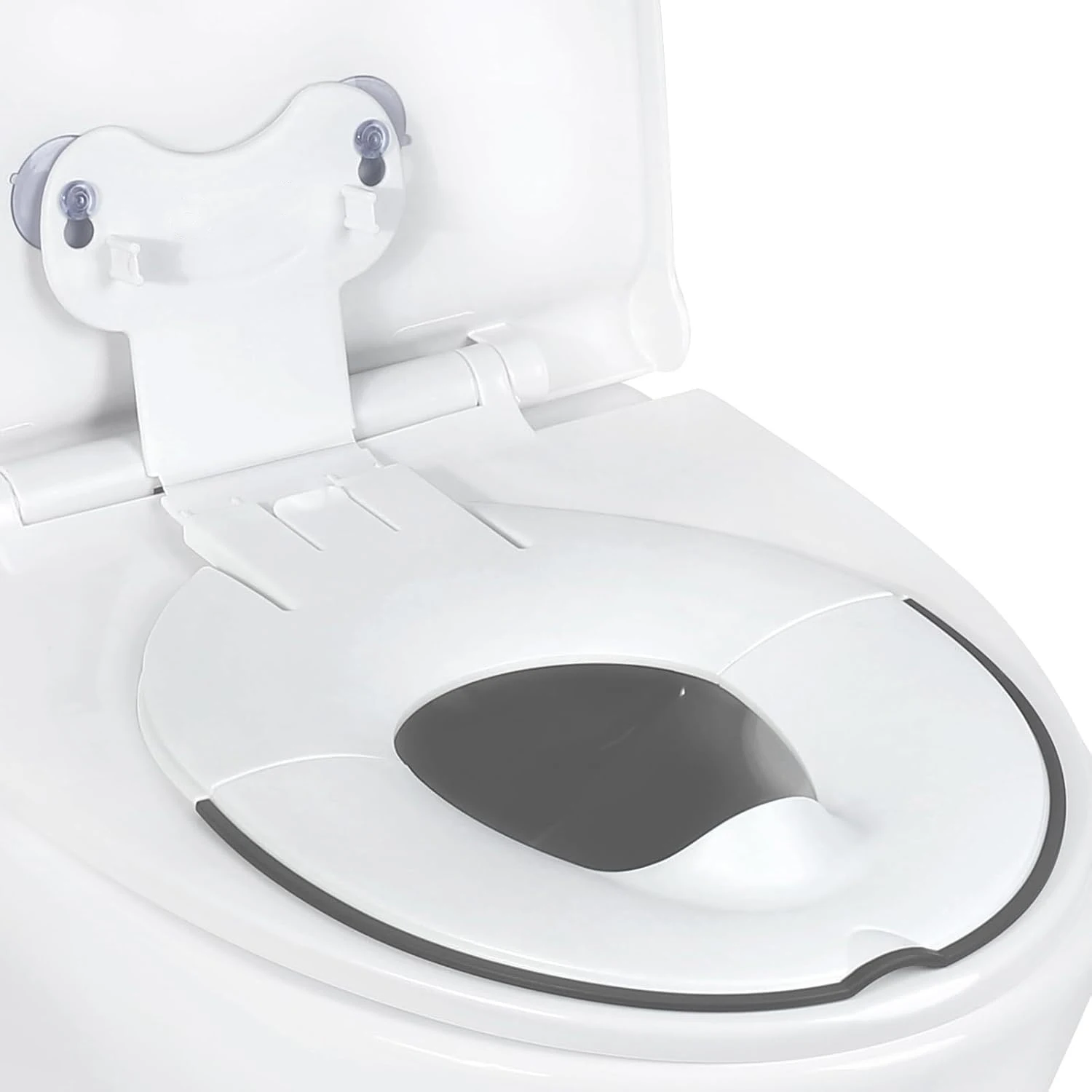 Foldable Toddler Toilet Seat, Portable Toilet Training Seats with Urine Barrier, Universal Family Toilet Seat with Suction Cup