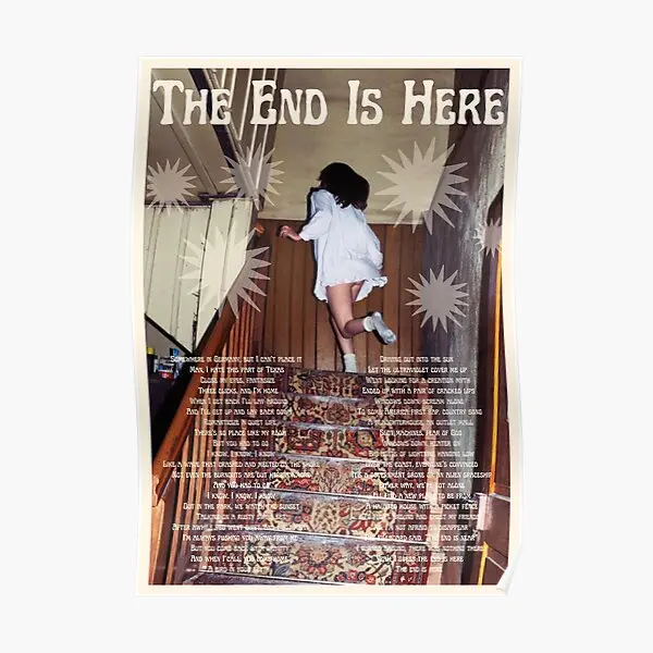 The End Is Here Phoebe Bridgers Poster  Poster Picture Mural Modern Art Funny Painting Vintage Decoration Home Room No Frame