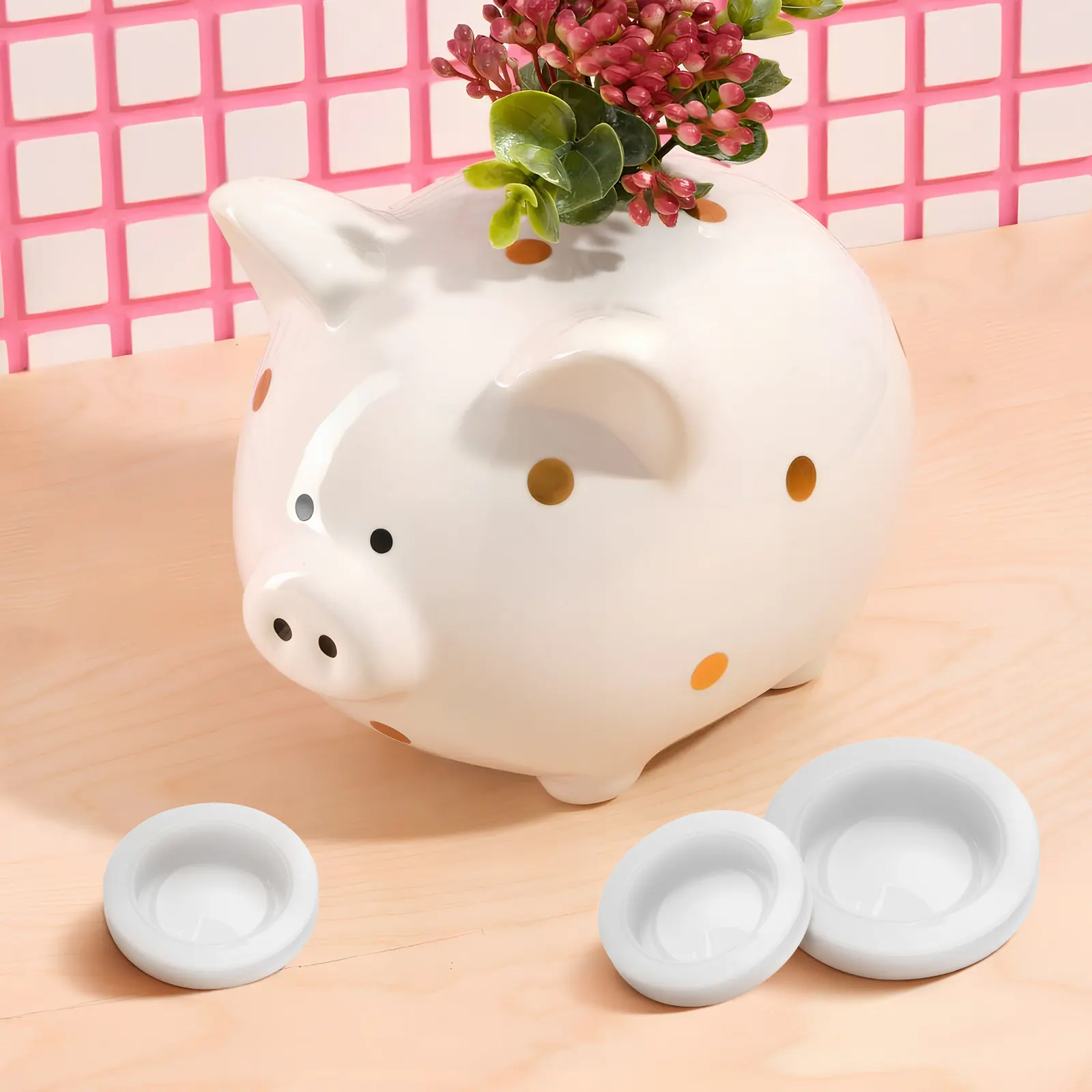 

Набор из 5 заглушек для копилок из ПВХ, круглые, разных размеров: 26 мм, 25 мм, 30 мм, 32 мм, 38 мм, для герметизации денежных ящиков