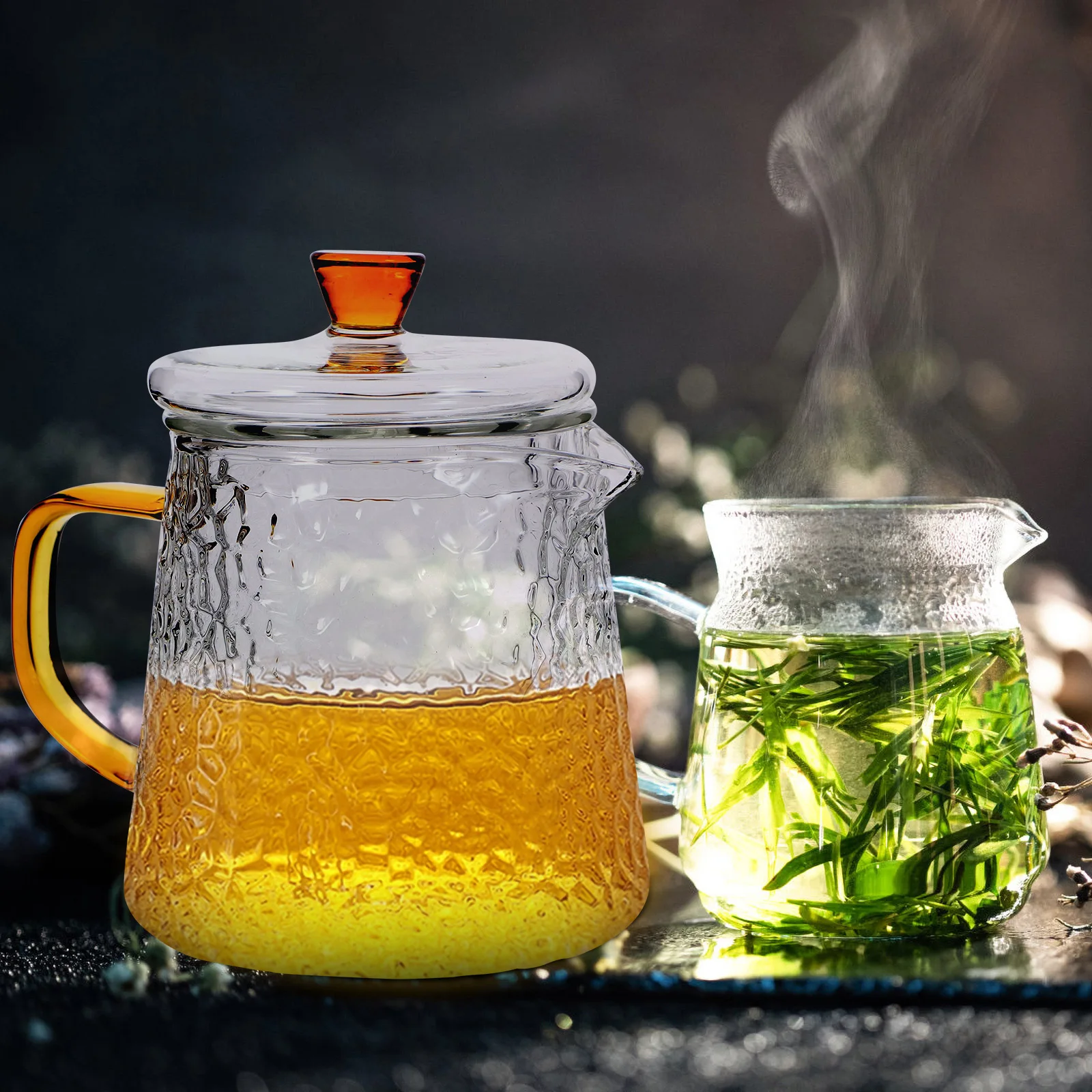 Стеклянный чайник с фильтром Высокобorosilicate прозрачный для заваривания