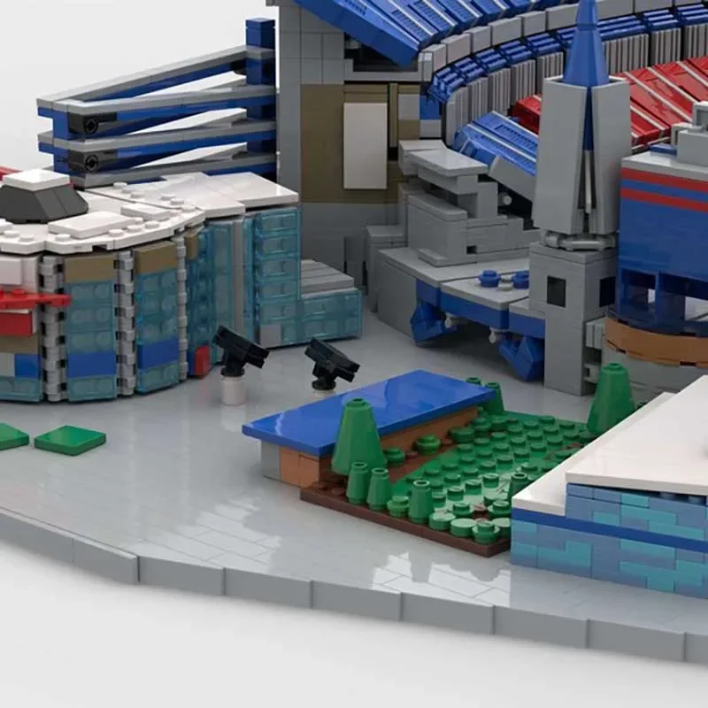 City Street View Model Moc Building Bricks Bank Park Stadium Model Technology Blocks Gifts Christmas Toys DIY Assembly Set