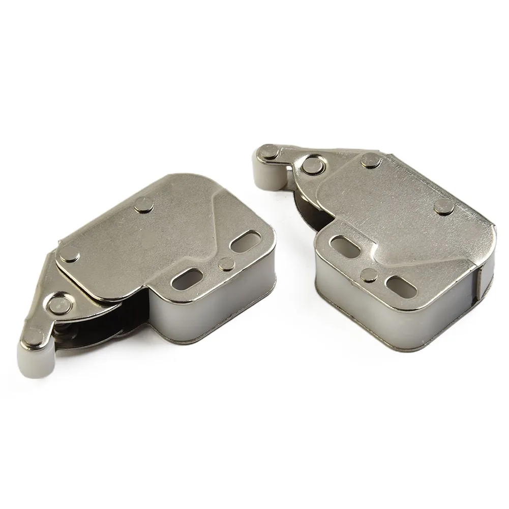 2Pcs Mini Touch Latch Automatic Spring Push Catch Bounce Lock For Cabinet Cupboard Doors Furniture Hardware Accessories