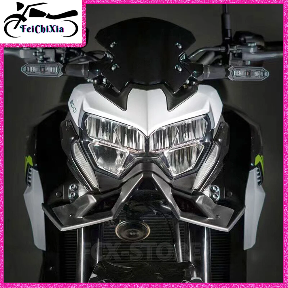 For Kawasaki Z900 z900 2020 2021 2022 Motorcycle Spoilers Hood Front Beak Wing Frame Fender Carbon Fiber Fairing Kit