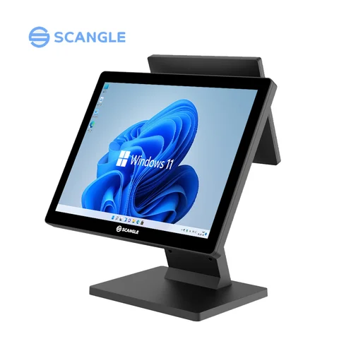 15 Inch Dual Screen Window11 High configuration Touch POS Terminal cash register Restaurant Ordering Touch Pos System for Retail