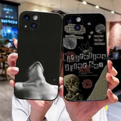 Band C-Cigarettes After S-Sex Phone Case For iPhone 14,13,12 Mini 11 Pro XR,X,XS,MAX 6S,7,8 Plus Silicone Cover Soft black