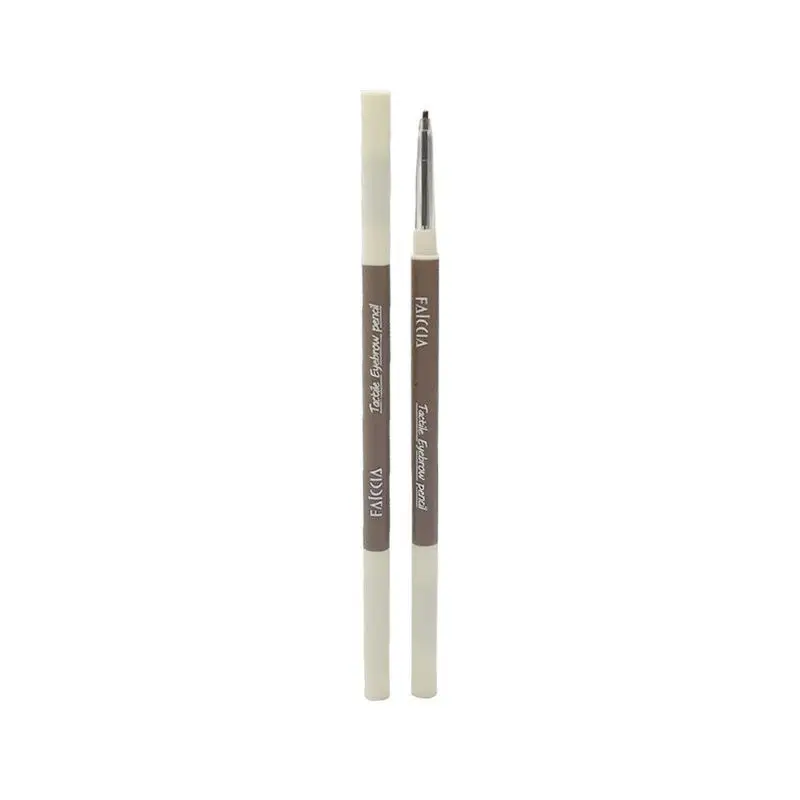Double-headed Eyebrow ปากกา Sweat-proof Long Lasting Eyebrow ดินสอกันน้ําสีดําธรรมชาติ Eyebrow ปากกาแต่งหน้าเครื่องสําอางเครื่องมือ