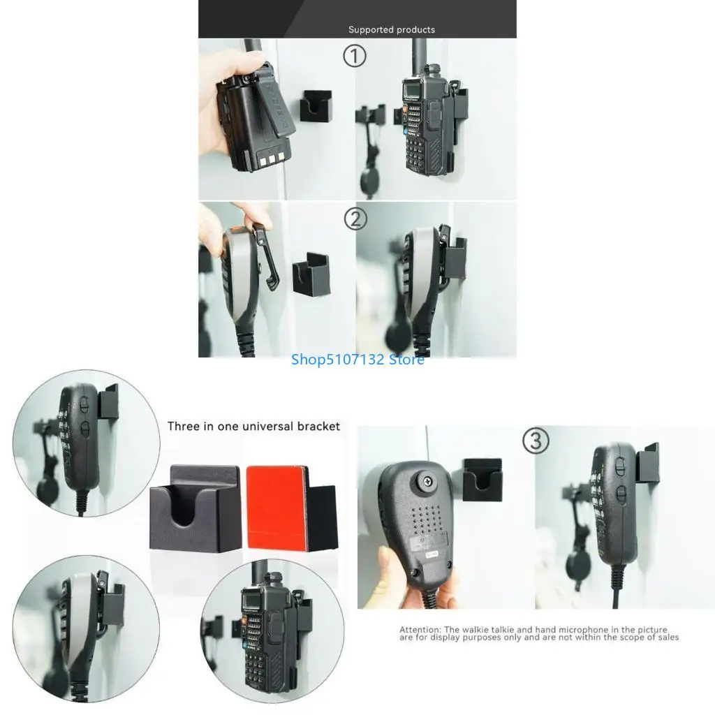 87HD Versatile Mount Secure Vehicle Mount ABS Device Stand for Communication Devices