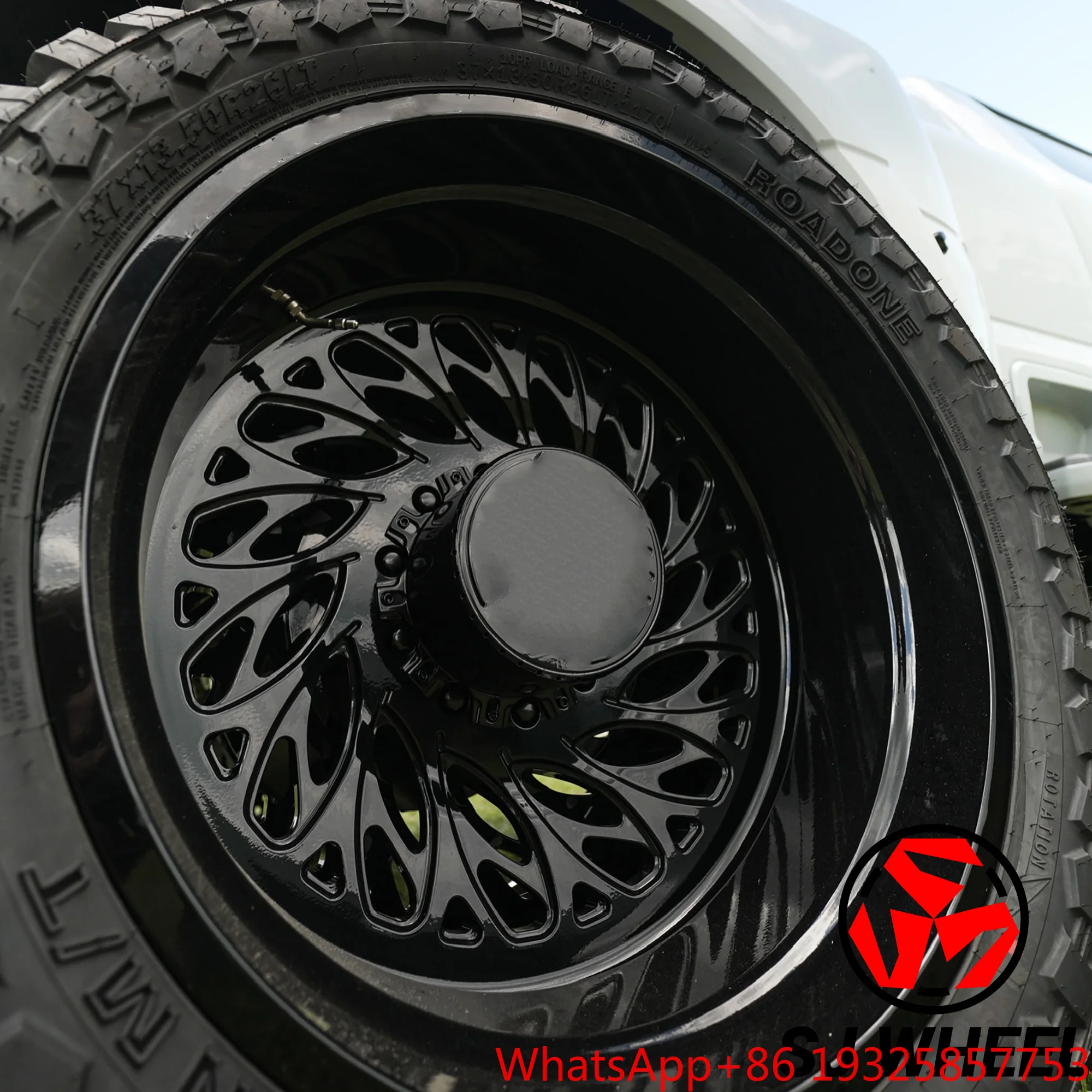 SJ  Black Custom Luxury Dually for RAM  8/10 Holes 8x170 8x180 8x200 8x165.1 10x225 22 24 26 28 30 32 Inch Chrome Wheel Rims