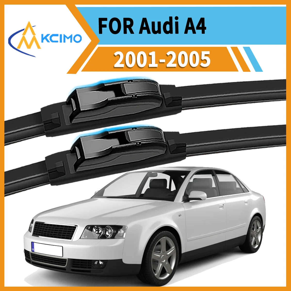 

Upgrade Your Drive 2PCS All-Season Wiper Blades For Audi A4 B6 2001-2005 Superior Clarity & Long-Lasting Performance Guaranteed