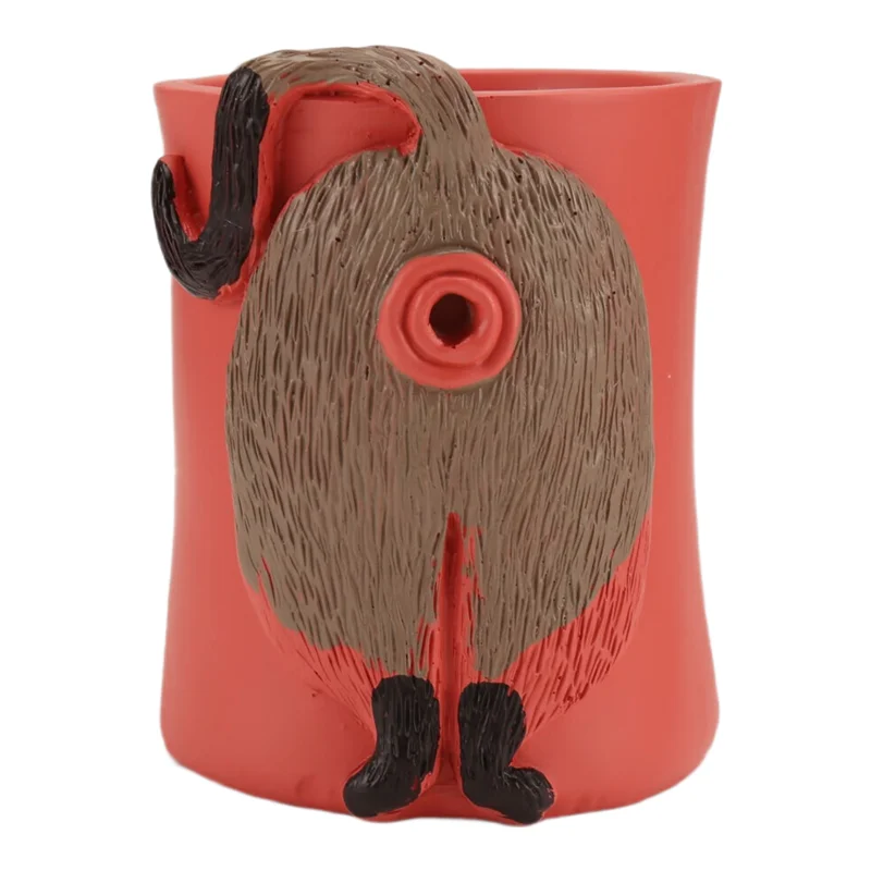 ABWR-Dispenser Tempat Benang Karya Seni Mangkuk Benang Kucing dengan Lubang, Keranjang Rajut untuk Desktop Kamar Tidur C