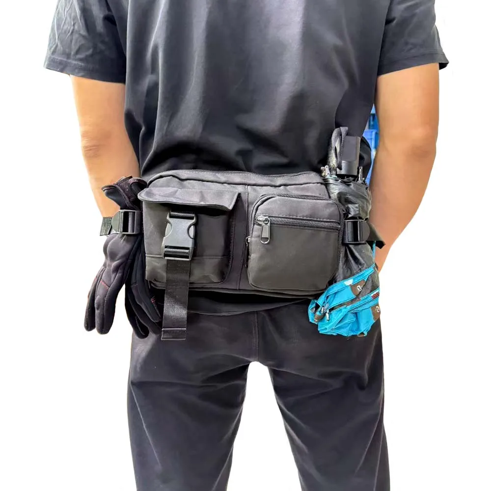 

Innovative Urban Functional Waist Pack Hip Street Style Unisex Large Capacity Crossbody Chest Bag Nylon Casual Sling Backpack
