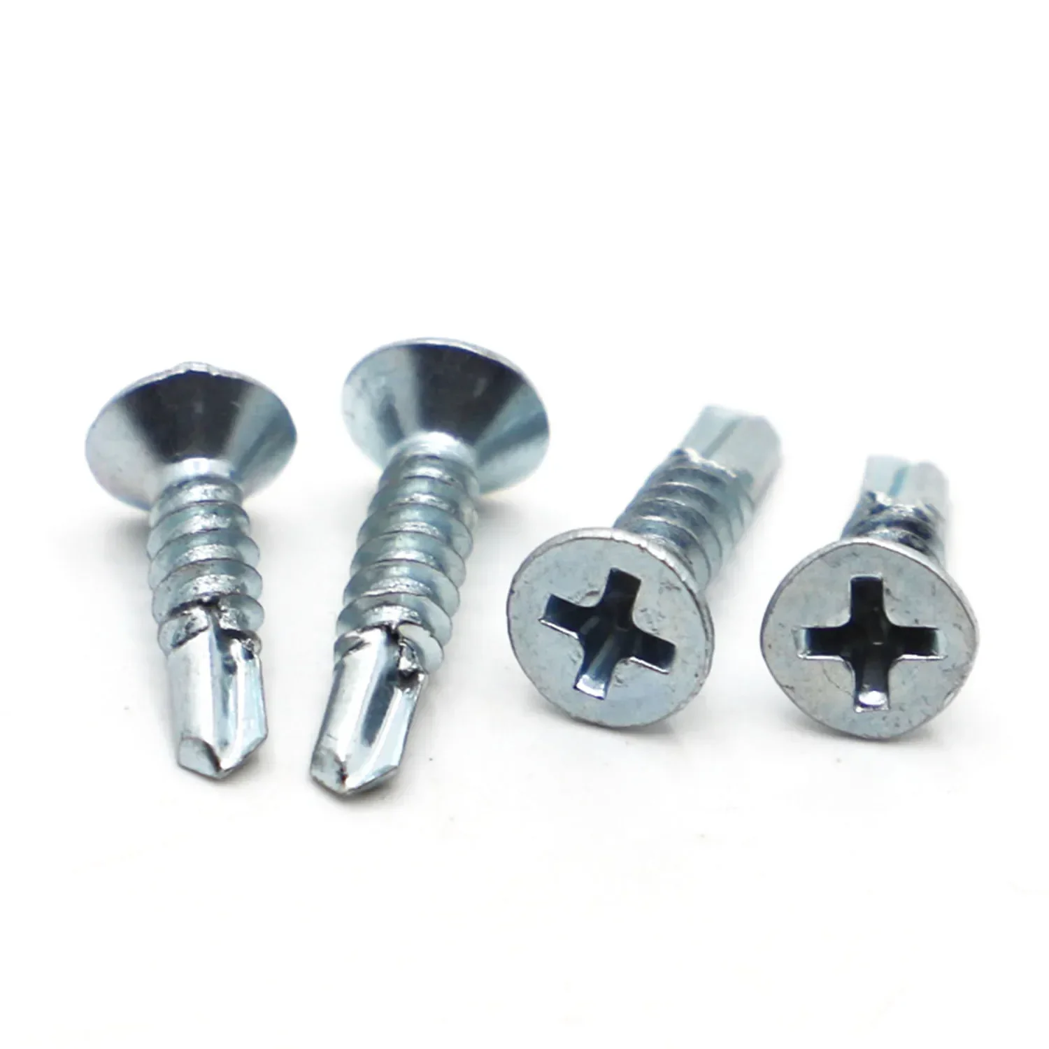 Cross Recessed Flat Head Self-drilling Tapping Screws Carbon Steel Phillips Drilling Screw M4.2 M4.8