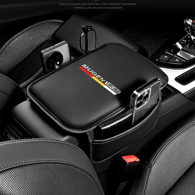 For Honda Mugen Power Civic Type R Accord CRV Hrv Car Armrest Pad Car Elbow Pad Car Center Console Armrest Box Auto Accessories view 4