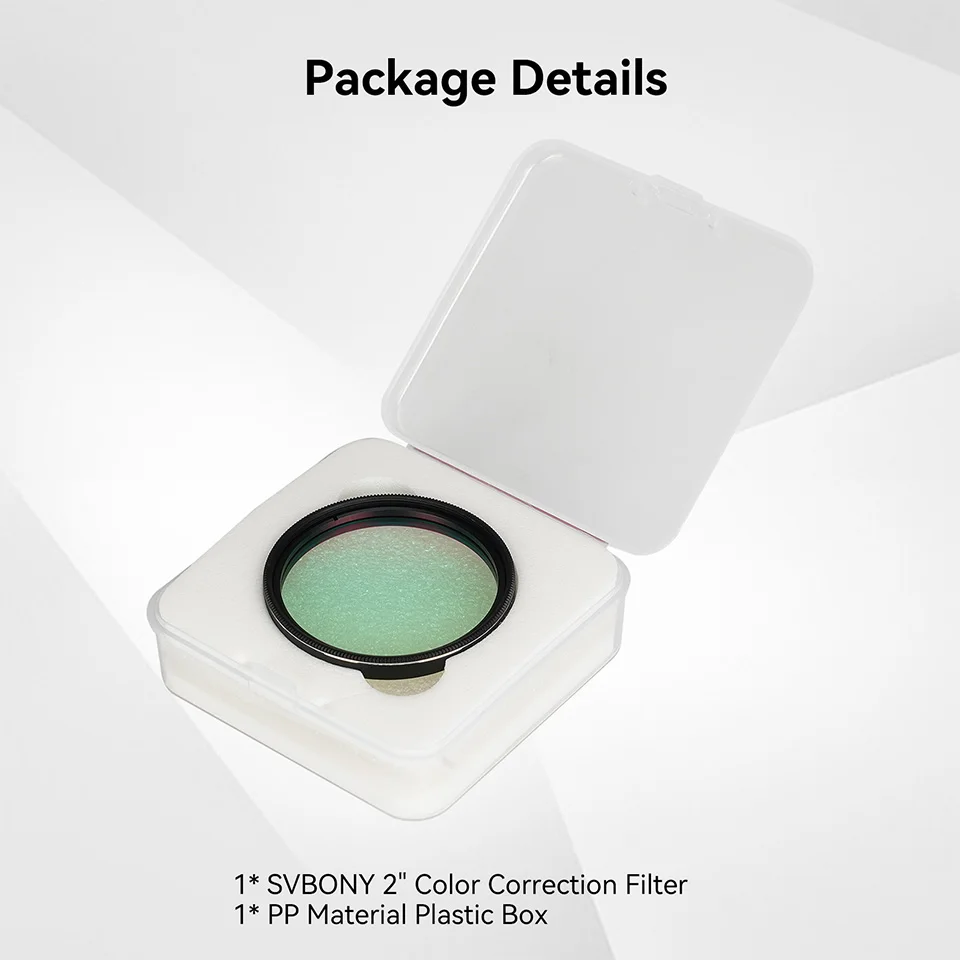 Svbony SV231 1,25'/2' Teleskopfilter Farbkorrekturfilter, Doppelgewinde OD＞4 Reduziert schädliche blaue Wellenlängen für Planetenbeobachtungen – Detail 19