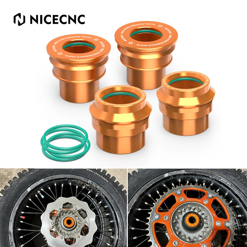 NICECNC For KTM EXC XC-W 300 EXC-F XCF-W 500 450 350 250 2017-2023 Motorcycle 20MM 22MM Front Rear Wheel Spacers Hub Collars Kit