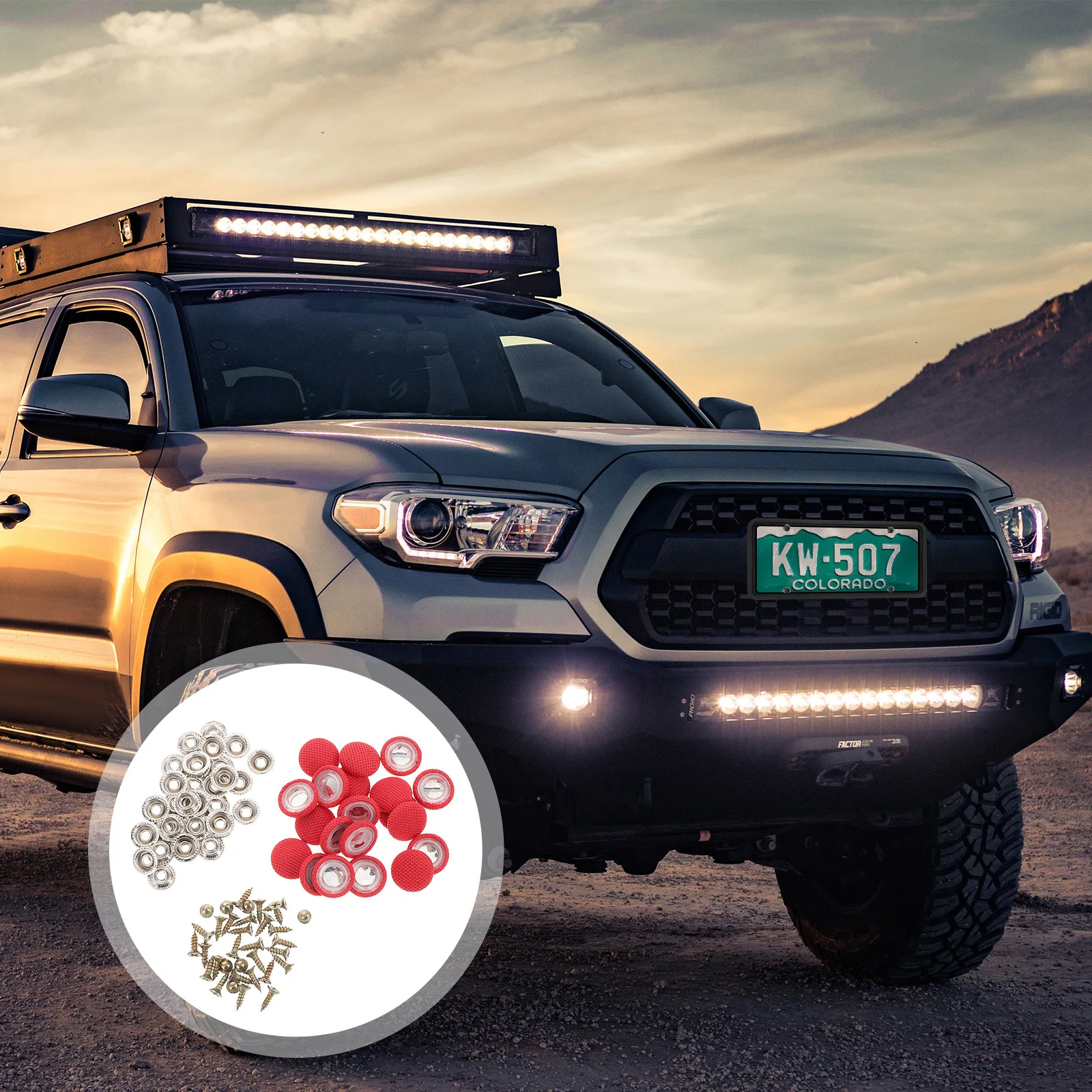 

100Pcs Car Roof Fabric Fixing Buttons Headliner Repair Clips Auto Interior Ceiling Fasteners Roof Lining Retainer Repair Kit