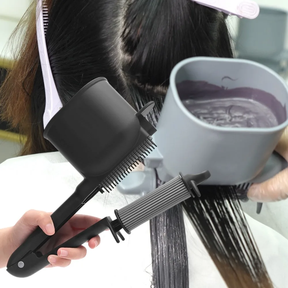 

2-in-1 Professional Hair Dyeing Tool Automatic Roller Comb Dye Salon Hair Care Plastic Salon Hairdressing Tool