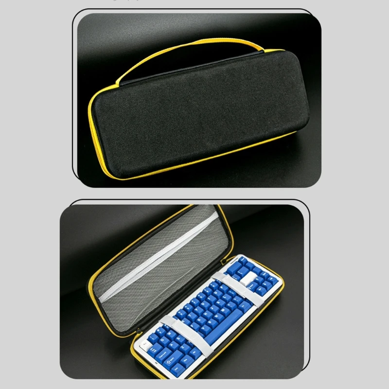 

33.5x13cm Travel Keyboard Storage Bags with Handle Dustproof Waterproof Shockproof Wireless Keyboard EVA Carrying Case