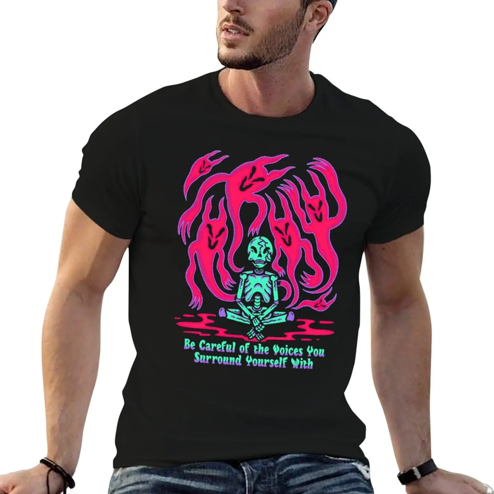 Be careful of the voices you surround yourself with T-Shirt Plus Size Simple Casual Top