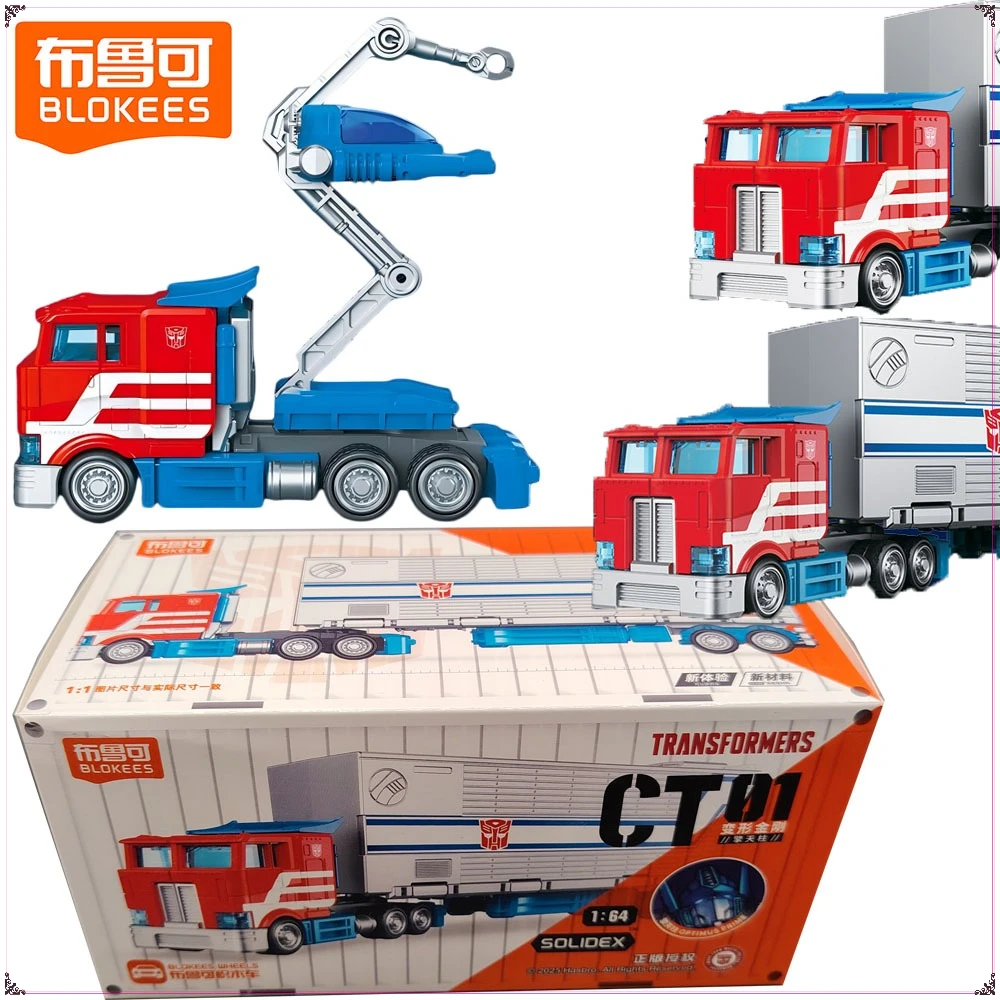 

New BLOKEES Genuine Transformers Action Figures Optimus Prime Carriage CT01 Exquisite Details Vivid Model Decoration Toys Gifts