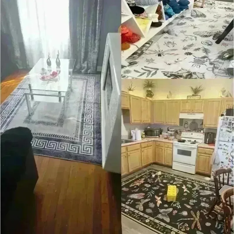 1 قطعة البولكا نقطة منطقة البساط عدم الانزلاق آلة قابل للغسل شقة المنسوجة البوليستر السجاد للاستخدام الداخلي مستطيل حصيرة عيد الميلاد