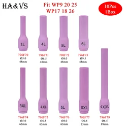 10PCs 48/63/89mm 796F70 796F71 796F72 796F73 796F74 796F75 796F76 796F77 796F79 Alumina Nozzles For TIG WP9/17/18/20/26