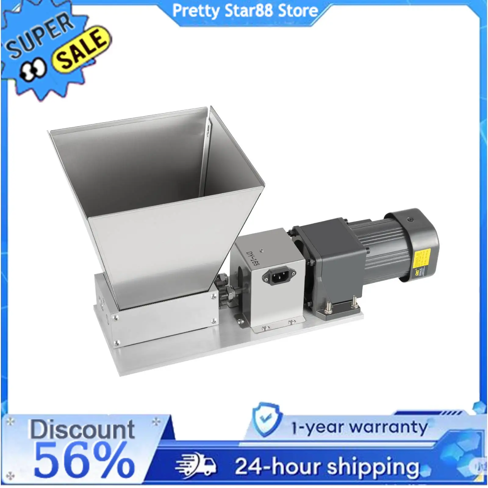 Electric Grain Mill Barley Grinder 60W Malt Multi-function Grain Crusher for Grinding Wheat and Corn Pulper Kitchen Helper