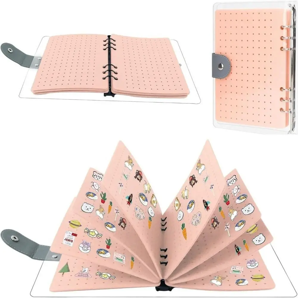 8 Pages Felt Brooch Storage Book Dust-proof Space Saving Brooch Display Board Portable Large Capacity Badge Charms Organizer