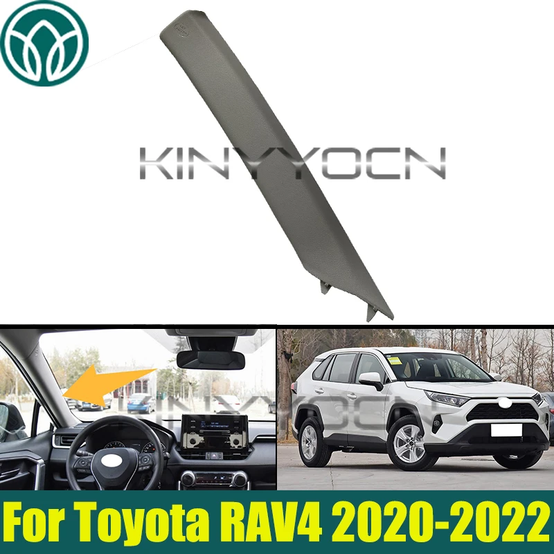 

Серая передняя внутренняя накладка на стойку A для Toyota RAV4 2020-2022, крышка панели стойки A
