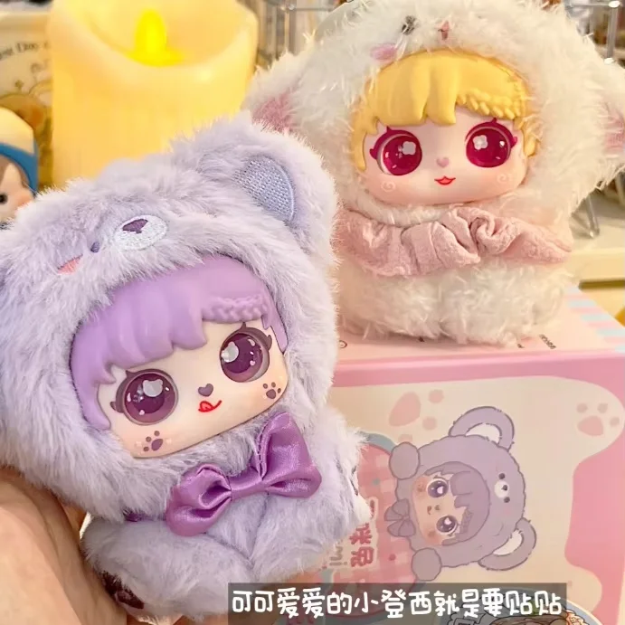 Sanmi Kawaii Kotak Buta Mewah Tas Beraroma Mainan Jimat Seri Kotak Buta Wajah Vinil Trendi Mainan Lembut Koleksi Hadiah Teman Baru