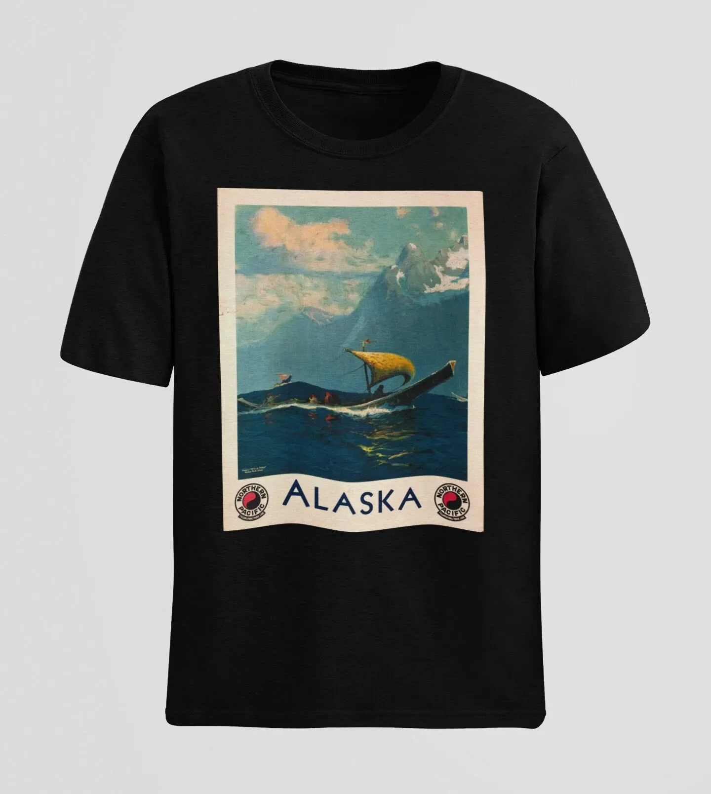 Vintage Alaska T Shirt Lover Sweater Mountain Yellowstone Travel Aesthetic Poster Top For Alaskan National Park