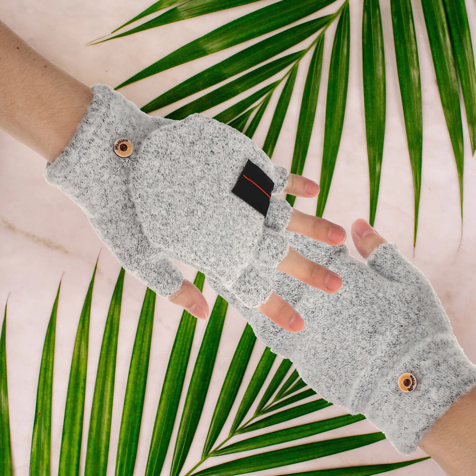 

2Pcs Heated Mittens Winter Warm Gloves USB 5V Power Supply Double Sided Heat Fingerless Full Switchable Design