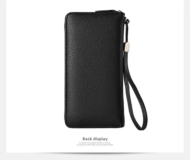 Mode männer Brieftasche Lange Zip Karte Halter Business Casual Geldbörse Für Jugend Koreanischen Stil Multi-Tasche Schlanke Handtasche – Detail 14