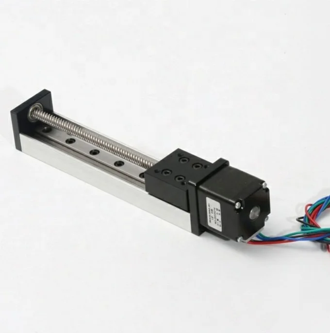 250mm High Precision Electric Linear Guide Rail Cross Actuator System with Stepper Motor T Ball Screw Motion Module