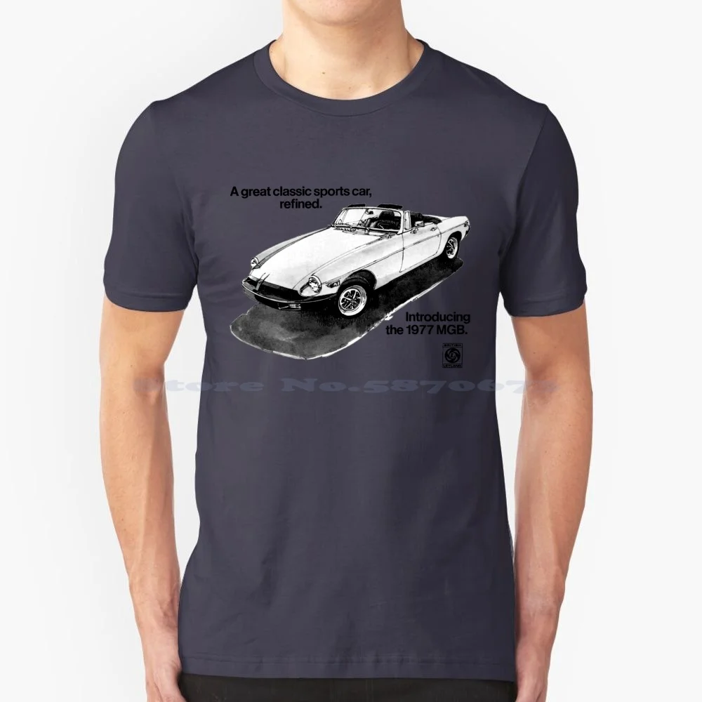 Mgb T Shirt 100% Cotton Tee Mgb Gt Sports Convertible Two Seater 2 Seater Britain British Motor Corporation British Leyland