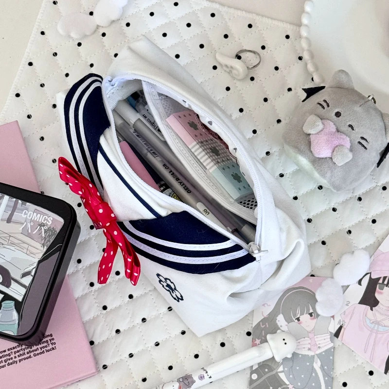 Original Sailor Uniform Pncil Case Super Popular Korean INS Style Cute Large-capacity Pencil Pouch, Japanese Stationerye