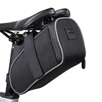 NEW-1.9L Reflective Waterproof Bicycle Saddle Bag For Road Bikes,Under Seat Storage Pack With High Visibility For Safety