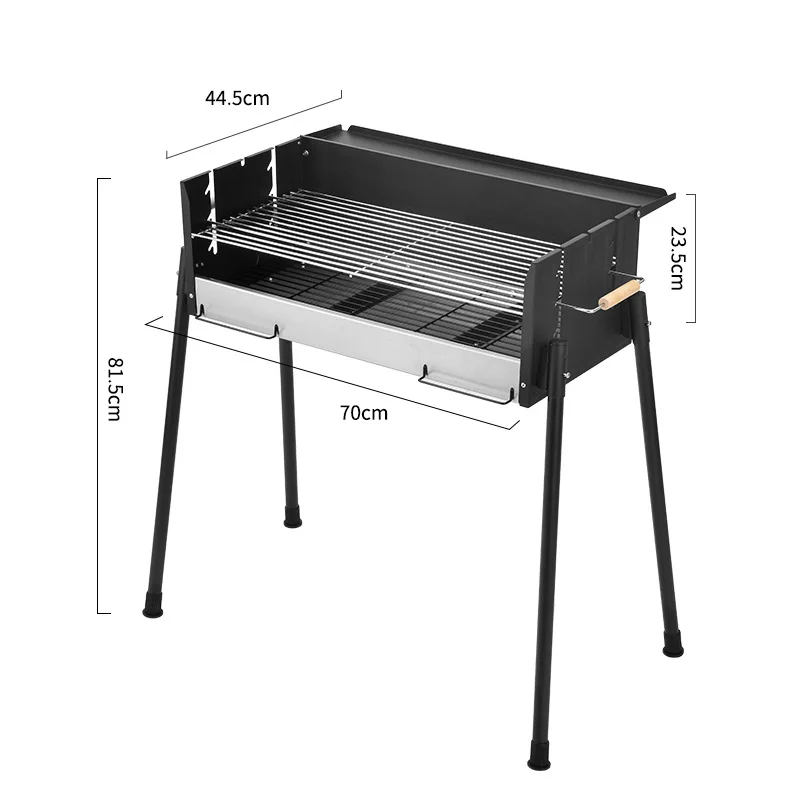 Imagem -05 - Portátil Smokeless Bbq Grill Fogão a Carvão Pátio ao ar Livre Churrasco Tool Grupo Folding Outdoor Barbacoa Stand Barbecues