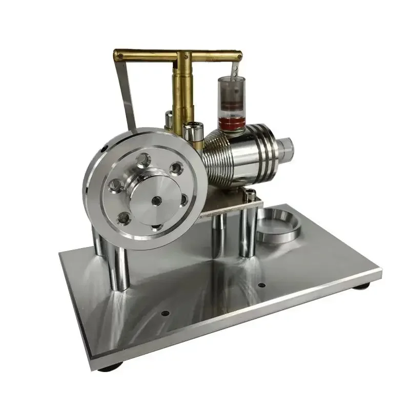 Stirling Engine Engine, Physics Toy, Steam Engine, Hobby For Power Generation, With Seven Color LED Lights For Power Generation