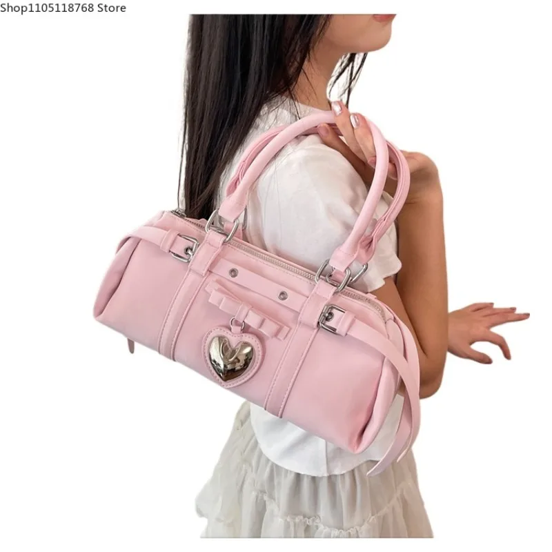 

Дизайнерские сумки во французском стиле, модные женские сумки, милый кошелек из искусственной кожи, повседневные сумки-тоут с красным сердцем