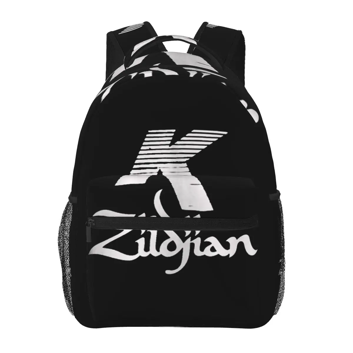 

Grey K Logos Zildjian Student Backpack School Bag Hiking Travel Daypack for Boys Girls Fashion Bookbag Shoulder Bags